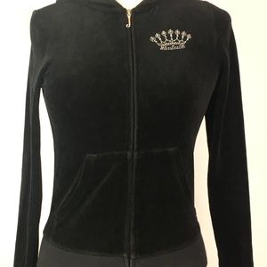 Juicy Couture Hoodie Decorated w/ Rhinestones